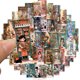 thumbnail image 2 of Paquete de pegatinas Flower Shop Girl, 50 unidades, dibujos animados de gatos, impermeables, 2 of 2