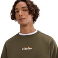 thumbnail image 4 of ellesse Sudadera para hombre - KIAMTO 2, jersey, cuello redondo, manga larga, logotipo Verde oscuro 2XL (XX-Large), 4 of 5