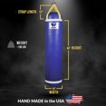 thumbnail image 2 of PROLAST Heavy Punching Bag 5 FT 100 LB - Banana Bag Great for Kickboxing, MMA and Muay Thai with Bottom D-Ring ( Blue ), 2 of 2