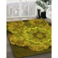 thumbnail image 2 of Ahgly Company Indoor Rectangle Patterned Dark Bronze Brown Area Rugs, 5' x 7', 2 of 6
