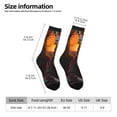 thumbnail image 4 of Goofa Tree Hollow Meditating Giraffe Printed Men's Crew Socks, Soft Durable Breathable Moisture-Wicking with Odor Control Cotton socks, 4 of 9