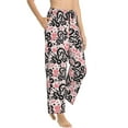 thumbnail image 2 of Daiia Black Snake Women's Sleep Pant with Pockets and Drawstring,Pajama Pants-Large, 2 of 9