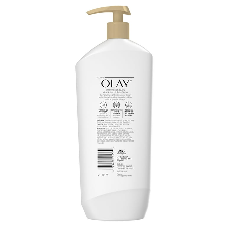 Olay Effortless Glow Hydrating Body Lotion with Notes of Rose 