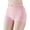 Pink, variant on 3 Pack Woman Underwear Solid Pure Boyshorts High Waist Plus Size Panties,Beige,L