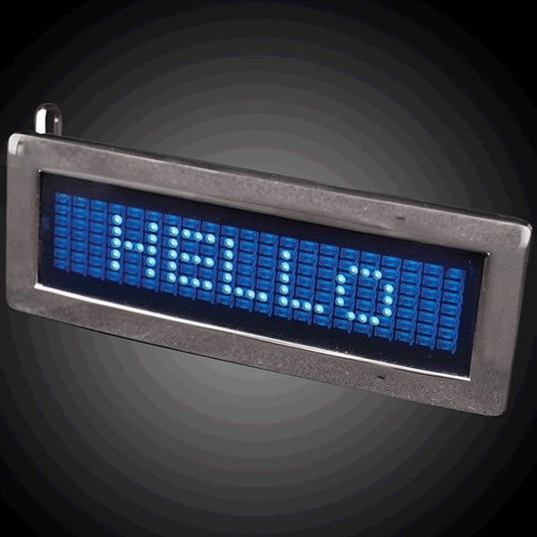 Lot Of 120pcs Programmable LED Light Text Screen Display Scrolling Belt Buckle. 