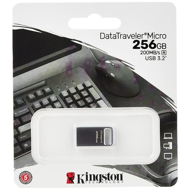 Kingston USB Data Traveler Micro 256GB USB Gen1, Lectura