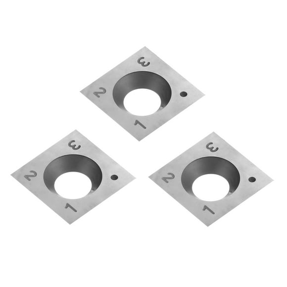 Unique Bargains 3pack 15mm Square Tungsten Carbide Replacement Cutter Insert 15x15x2mm-30° Cutter Knives