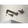 thumbnail image 2 of Kingston Brass KS4128BL Wall Mount Bathroom Faucet, Brushed Nickel, 2 of 5