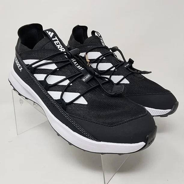 Ad-id-as Hiking Shoes Mens 6.5 Black Terrex Voyager 21 Trail Logo Sneakers Outdoor
