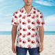 thumbnail image 2 of Fotbe Bloody Hand Camisa Hawaiana para Hombre Unisex – Camisa Casual de Verano con Botones de Manga Corta de Algodón y Lino,Medium, 2 of 7