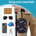 thumbnail image 6 of COEQINE Crutch Bag with Straps for Elbow Crutches Vintage Dragonfly Print Forearm Crutch Pouch, Broken Leg Crutch Bag, Daily Essentials Organizer, Hands-Free, Lightweight, 6 of 7