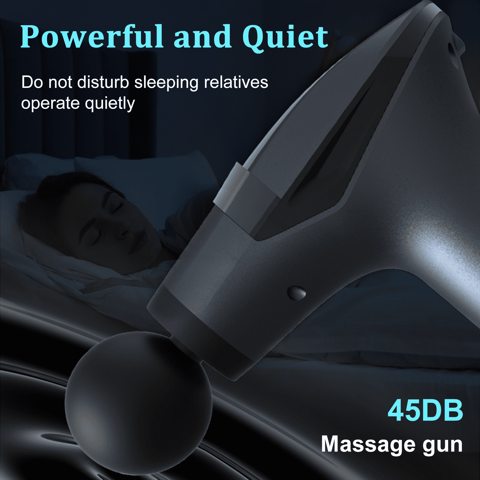 3-in-1 Massage Gun Deep Tissue - Percussion Muscle Massager with Extend Handle, LCD Screen for Neck Back Shoulder Relaxing