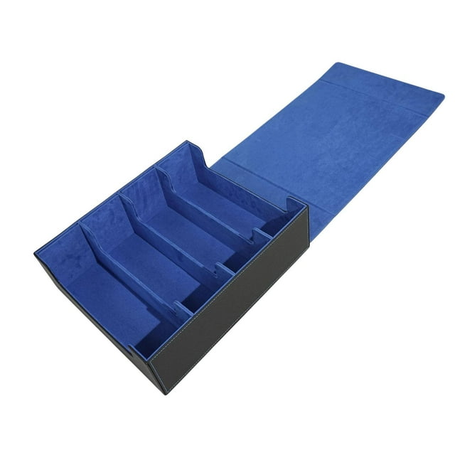 koolsoo Étui à Cartes Accessoires Cadeaux Boîte à Cartes pour Cartes de Basketball Cartes à Collectionner Bleu