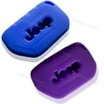 thumbnail image 2 of Silicone Case Fob Cover Entry Holder for Jeep Wrangler Gladiator 2020 Smart Key (purple and blue), 2 of 4