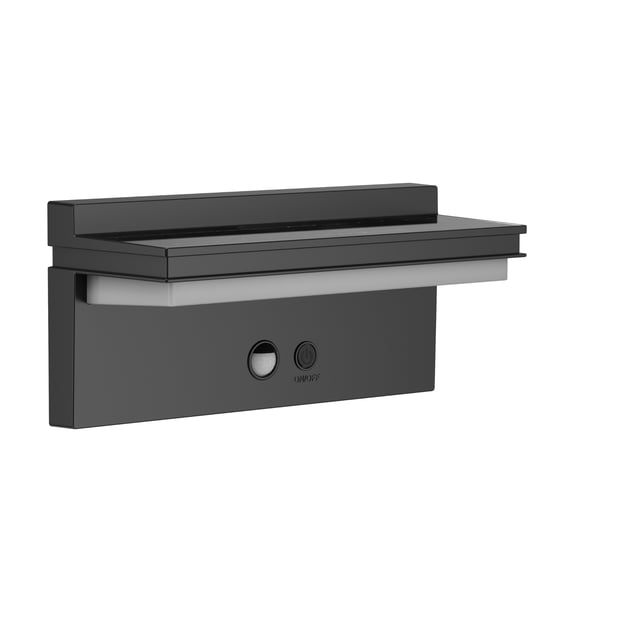 Lampara solar de pared LSP631 de 1000 lm con sensor de movimiento