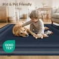 thumbnail image 4 of ODIKA 4'x6' Washable Area Rug Pet Friendly, Non-Shedding Solid Minimalist Design With Subtle Tonal Border And Modern Accents for Bedroom, Reading Nook, 4 of 7