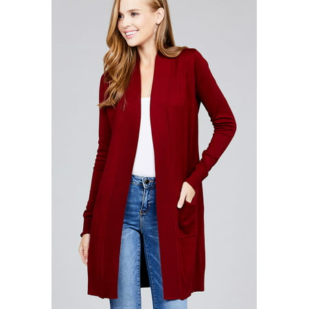 Walmart womens long cardigan sweaters line tops