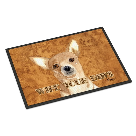 Carolines Treasures RDR3020JMAT Chihuahua Wipe your Paws Doormat 24x36 36"L x 24"W multicolor