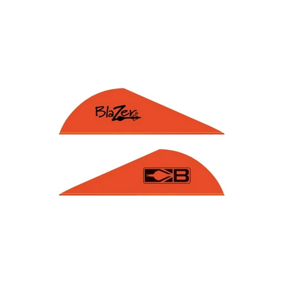 BOHNING 10832NR2 BOHNING BLAZER VANES 2 SOLID NEON RED 100PK