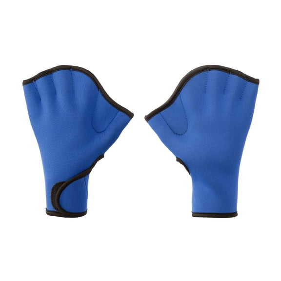 Uxcell Swim Gloves Webbed Swimming Gloves Aquatic Fitness Water Resistance Paddles, S, Dark Blue