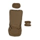 thumbnail image 2 of Funda de cojín universal suave para asiento de silla con reposacabezas y fundas para reposabrazos Marrón, 2 of 9