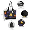 thumbnail image 2 of FORMRS Canvas Laptop Tote Bag for Women with 15.6" Computer Compartments Shoulder Handbag, Halloween Colorful Ghosts, 2 of 7
