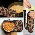 thumbnail image 5 of Yayeee Oven Mitts and Pot Holder Set of 4 Heat Resistant Kitchen Gloves Baking Hot Pad, Leopard Pattern, 5 of 5