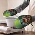 thumbnail image 3 of Hirioo Tree Frog for Silicone Oven Mitts for BBQ, Baking, Cooking, Set of 2, Heat Resistant 260℃, Non-Slip Kitchen Essentials, 3 of 6