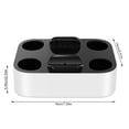 thumbnail image 3 of Seitruly de Gamepad controlador inalámbrico estación de carga reemplazo de base de almacenamiento de escritorio para 5 Videojuegos y accesorios blanco, 3 of 6