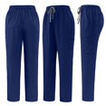 thumbnail image 5 of Men Cargo Scrub Pants Classic Straight Leg Fit Multi Pockets 4 Way Stretch Anti Wrinkle Moisture Wicking, 5 of 7
