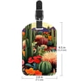 thumbnail image 6 of Square 2Pack PU Leather Cactus Cruise Luggage Tag with Privacy Cover and Name ID Tag for Travel Handbags Backpacks Luggage Tags, 6 of 6