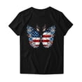 thumbnail image 4 of successthop Independence Day Womens T Shirt Flags Plus Size Patriotic Shirt Festival Top Crewneck Short Sleeve Clothes, 4 of 4