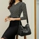 thumbnail image 5 of Bolso de hombro PU para mujer Hugo negro impermeable, 5 of 8