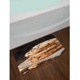 thumbnail image 2 of Cookie Bath Mat, Stacks of Delicious Bites on a Piece of Cloth Wooden Table Close up Photography, Plush Bathroom Decor Mat with Non Slip Backing, 29.5" X 17.5", Multicolor, by Ambesonne, 2 of 2