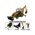 thumbnail image 2 of CAT Caterpillar 420 XE Backhoe Loader with Work Tools Yellow 1/64 Diecast Model by Diecast Masters, 2 of 4