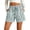 Mint Green&16#0409I, variant on Garbnen Linen Shorts for Women Striped Drawstring Women Summer Shorts Beach Travel Color Block Shorts for Women with Pockets Blue XXL