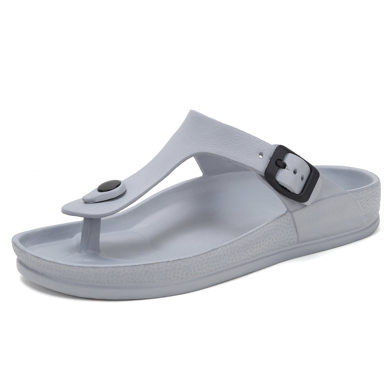 Lancholy Unisex Womens and Mens Flat Sandals Comfort Footbed Slippers Adjustable Slides Slip on EVA Shoes