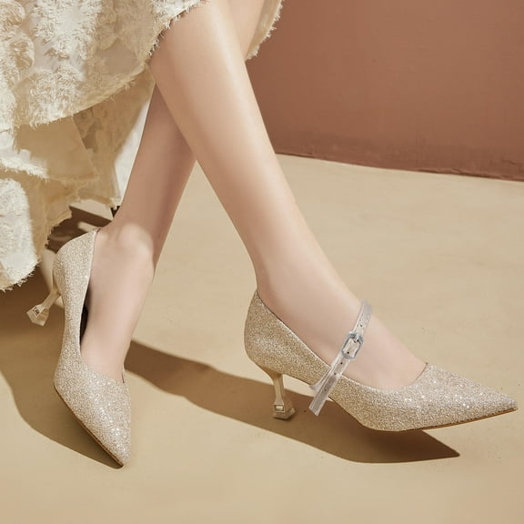 ibasenice 3 Pairs Heel Strap High Heel Shoe Straps Mirror Black Anti Slip For Women