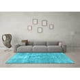 thumbnail image 3 of Ahgly Company Indoor Square Persian Light Blue Traditional Area Rugs, 8' Square, 3 of 4