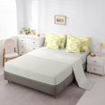 thumbnail image 4 of Manfei Grid Rainbow Twin Bedding, Galaxy Cloud Bedding Comforter Set, Yellow Blue, Gray Reversible, 7pcs, 4 of 6