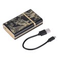 thumbnail image 1 of Boîte à cigarettes portable avec mini briquet électrique rechargeable USB (Golden Dragon), 1 of 4