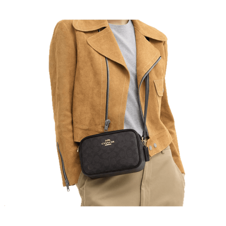 Coach, Mini Jamie Camera Bag, Signature Canvas, Brown - Walmart.com