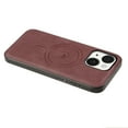 thumbnail image 3 of Magnetic Case for iPhone 16e Luxury Premium PU Leather [Compatible with MagSafe] Shockproof Slim Anti-Scratch Dust-Proof Lightweight Phone Cover For iPhone 16e,Winered, 3 of 5