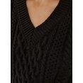 thumbnail image 5 of V-Neck Hair Braid Knit Sweater, 5 of 5