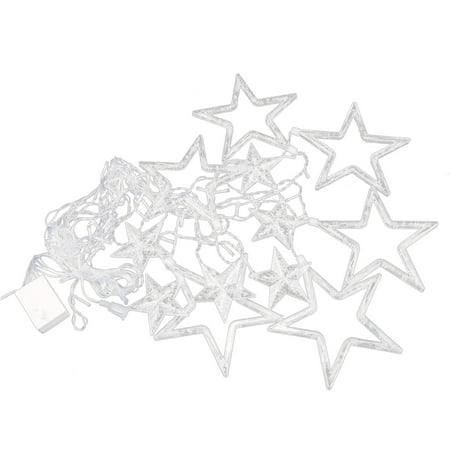 

Tfalo Home Decor Lights Led Six Big Six Small Five Pointed Star Curtain Ice Bar Lamp Christmas Bedroom Room Background Decoration Lamp