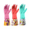 thumbnail image 1 of Guantes de goma Aixingyun para lavar platos, 3 pares, reutilizables, de látex, 1 of 8