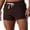hgg223-Brown, variant on Yaoyar Men's Summer Striped Short Shorts Solid Color Active Lightweight 2 Inch Inseam Casual Sport Bottoms