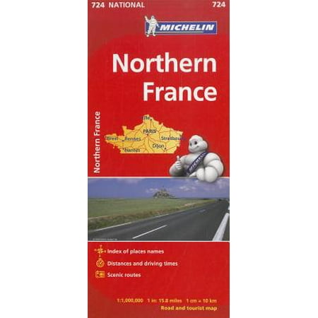 - Michelin Northern France Road and Tourist Map - Folded Map