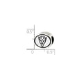 thumbnail image 3 of Sterling Silver Antiqued Marshall University Collegiate Bead, 3 of 3