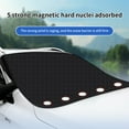 thumbnail image 5 of Magnetic Car Windshield Snow Cover | Universal Frost Guard for Cars SUVs Trucks | Thick Aluminum Insulated All-Weather Protector | Sun UV Hail Ice Rain Protection | 79.5x40.9 in | Easy Install, 5 of 7